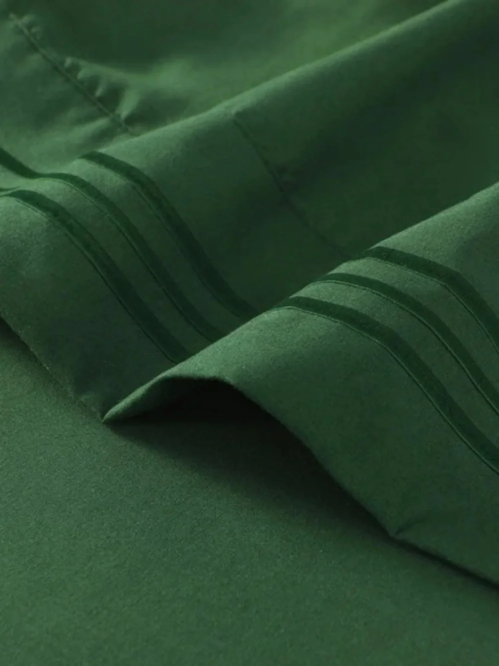 Deep Green Solid Sheet Set king size 4 piece